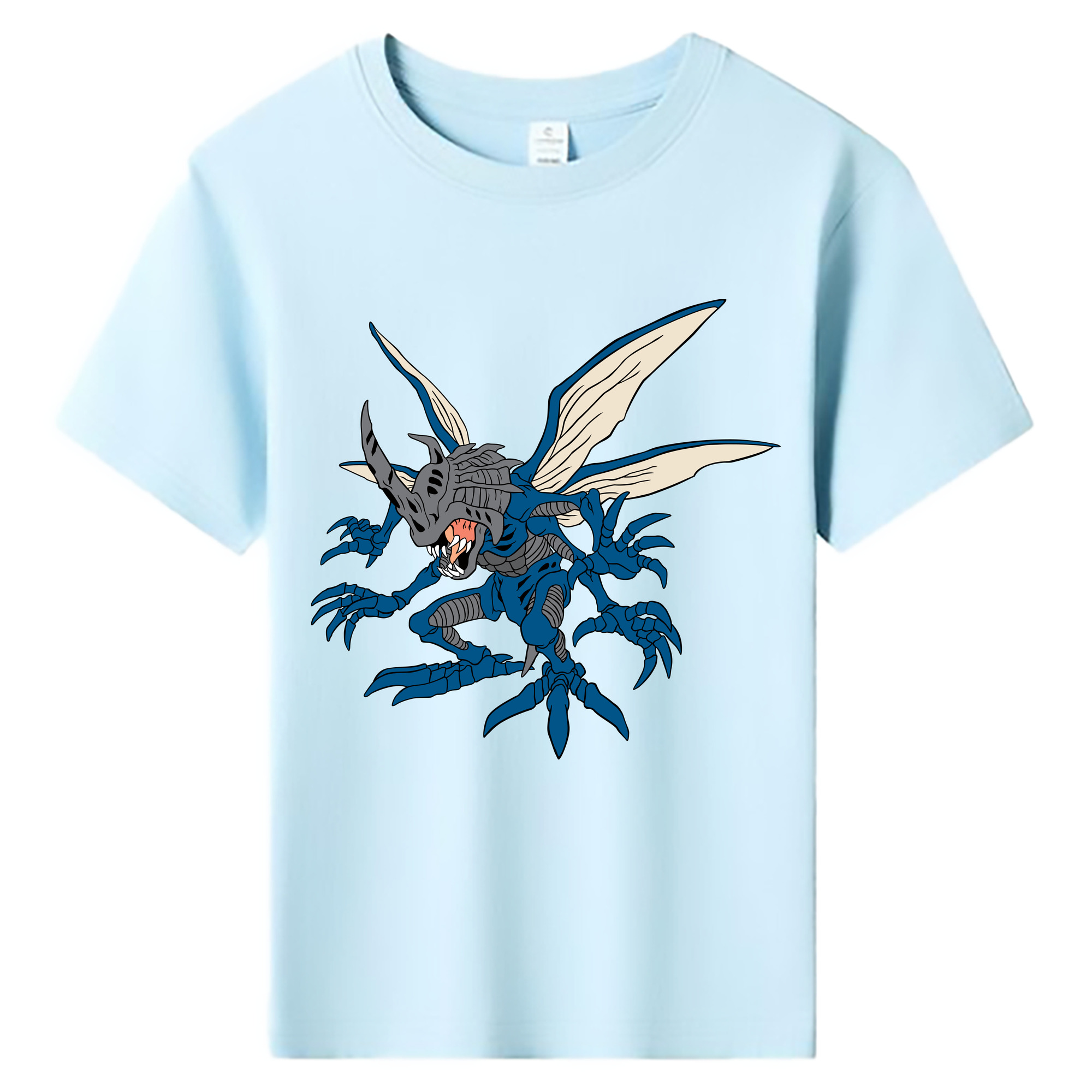 （画像用） Digimon デジタルモンスター/デジモン 綿100％キッズTシャツ（フロントプリント）